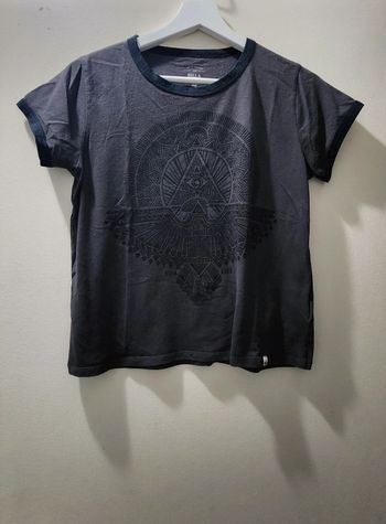 Tee-shirt gris/marron