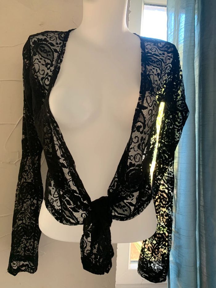 Veste Comme une femme dentelle noire taille 38 - photo numéro 2