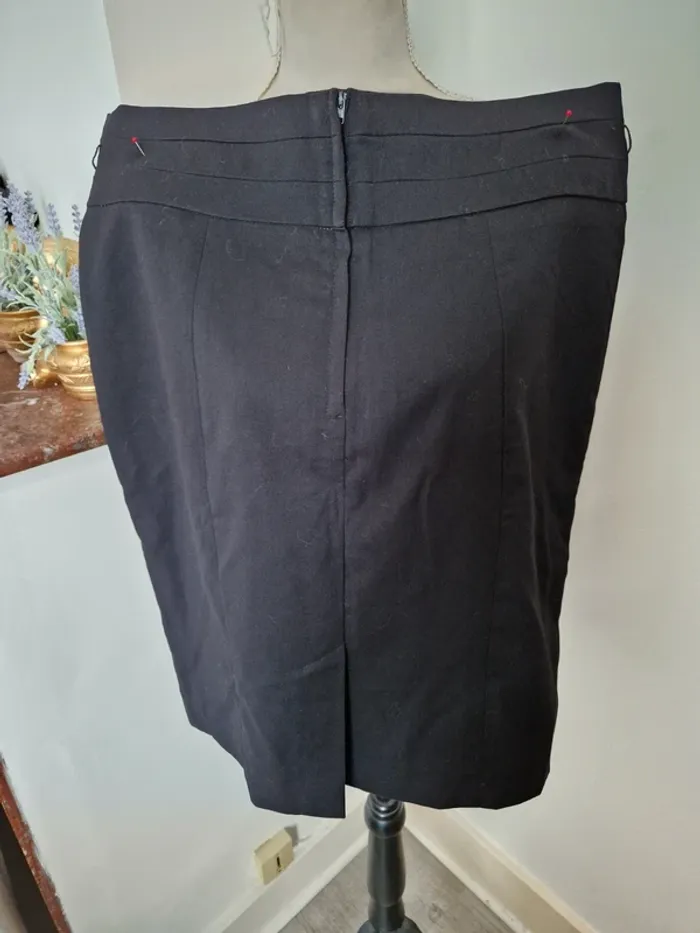 Jupe tailleur habillé h&m taille 46 noir - photo numéro 4