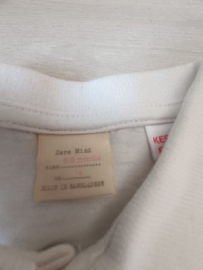 Body blanc Zara 6 mois - photo numéro 3
