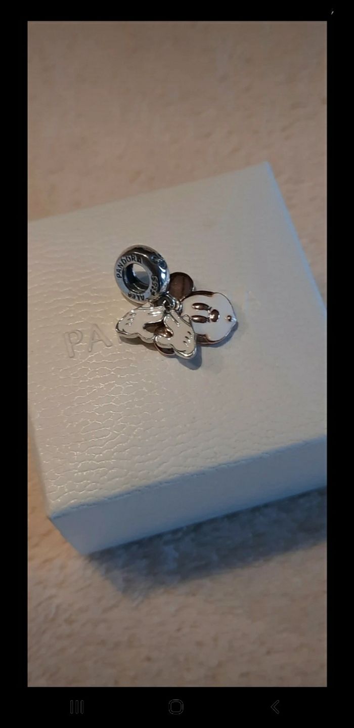 Charm Pandora >< Disney double pendant Mickey - photo numéro 2