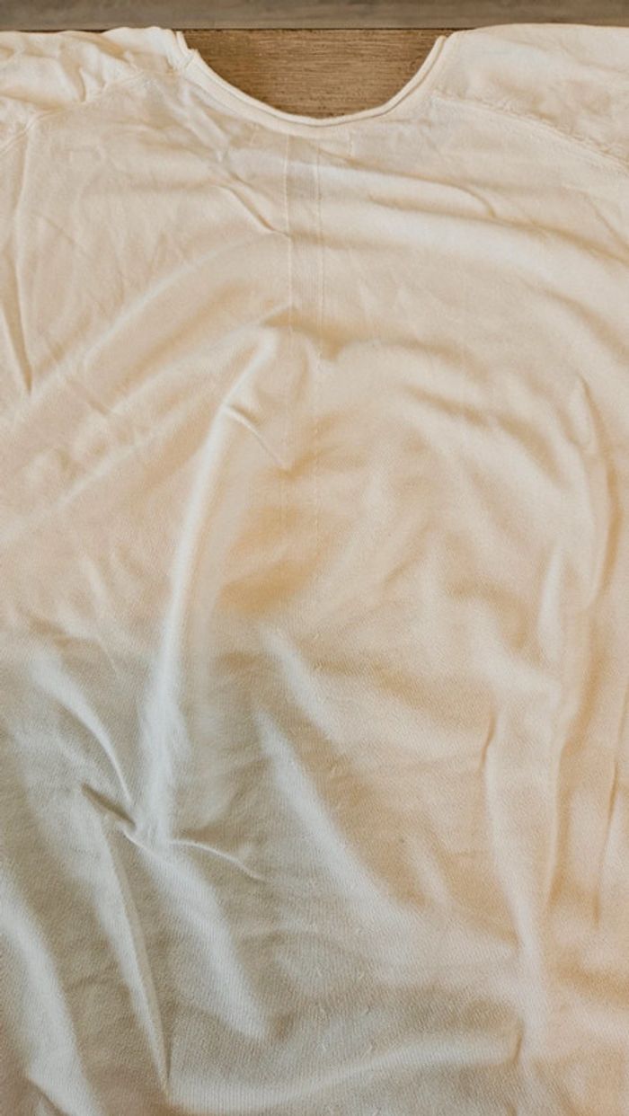 Blouse blanche à manches 3/4, Alfa, taille L/XL, nickel - photo numéro 10