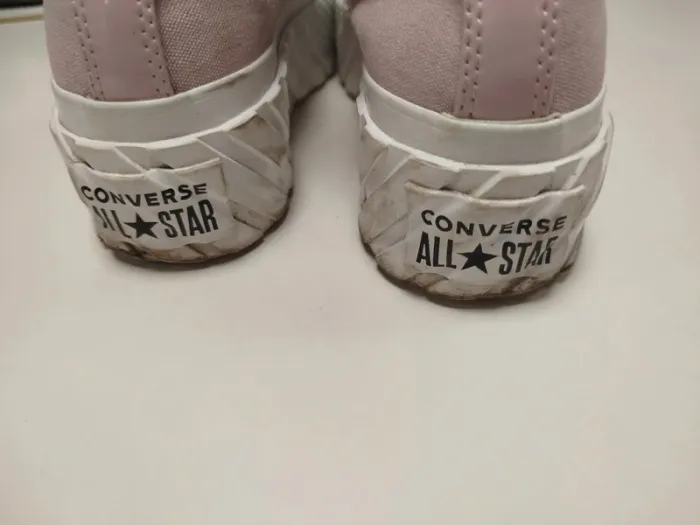 Converse Chuck Taylor All Star montantes roses – plateforme crantée – pointure 38 C118 - photo numéro 6