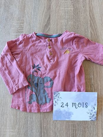 T-shirt manche longue 24mois