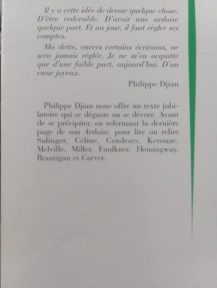 Philippe Dijian - Ardoise - photo numéro 3