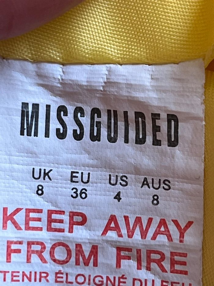 Veste blazer jaune missguided S - photo numéro 7