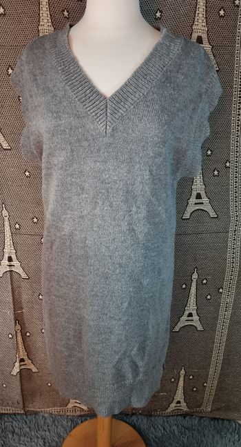 Tunique grise sans manches taille S