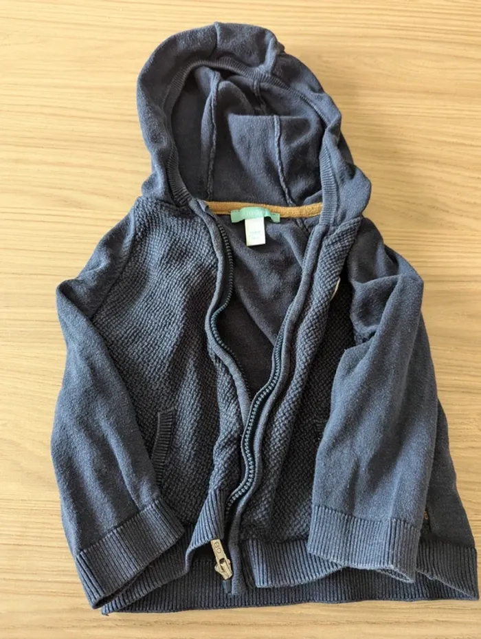 Gilet bleu 12 mois Obaibi