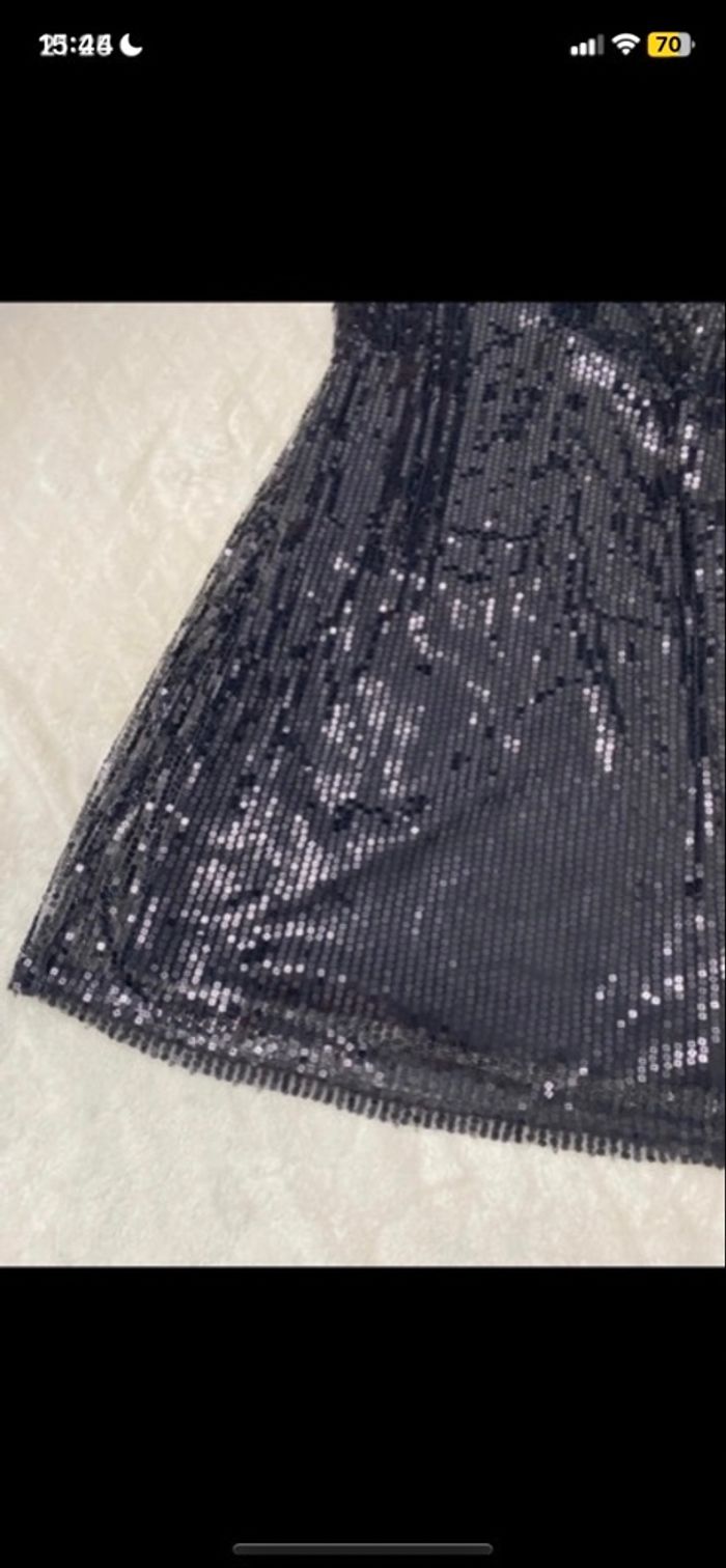 Robe de soirée à sequin noire - photo numéro 2