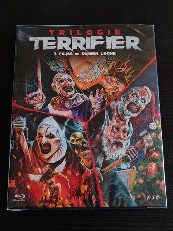 Trilogie Blu Ray Terrifier 1,2,3 (Damien Leone, Horreur, Culte)