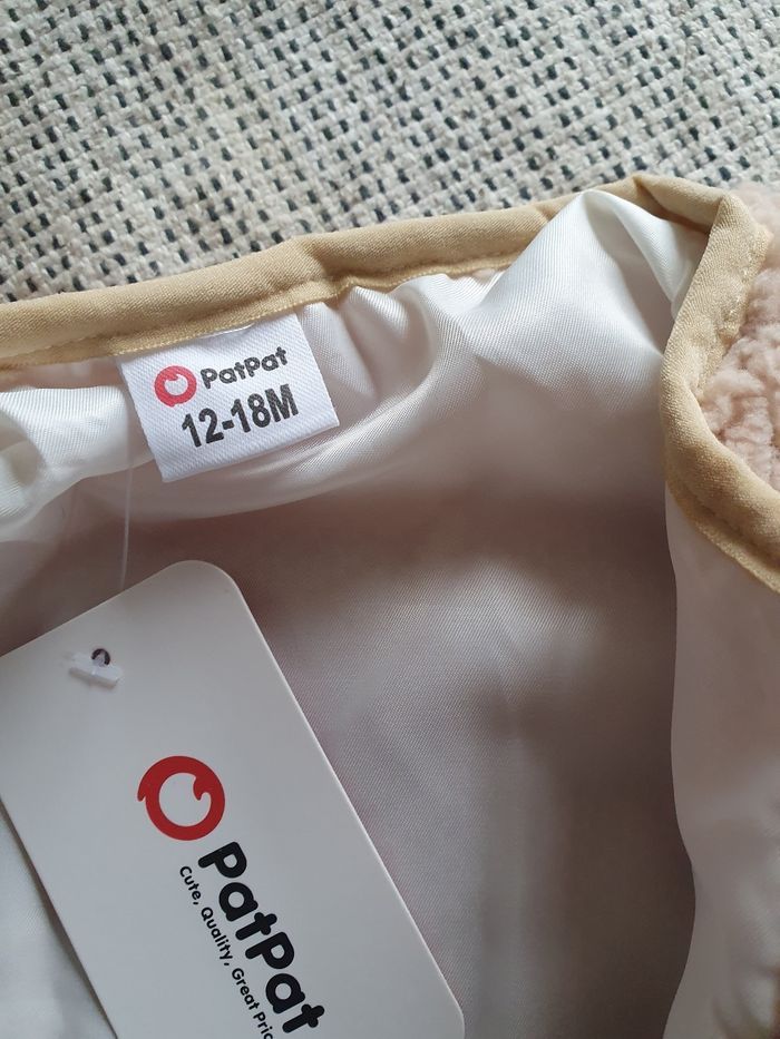 Veste fausse fourrure beige - photo numéro 3