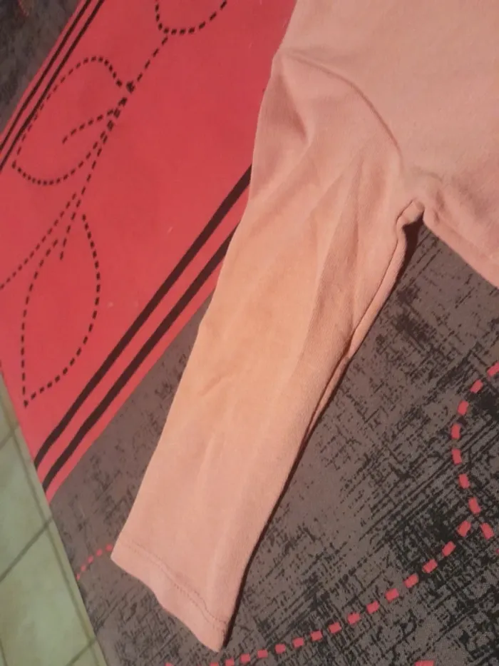 T-shirt corail de taille 12 mois - photo numéro 2