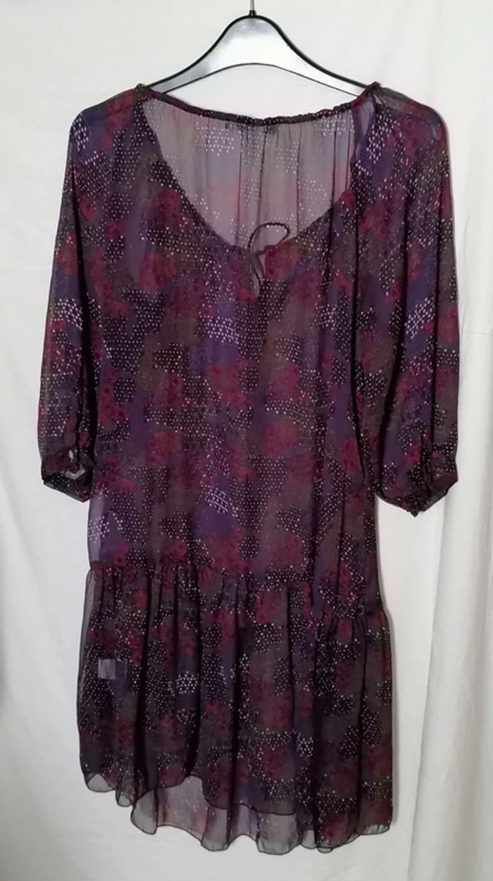Robe d'été plage transparent violet bordeaux DDP - photo numéro 9