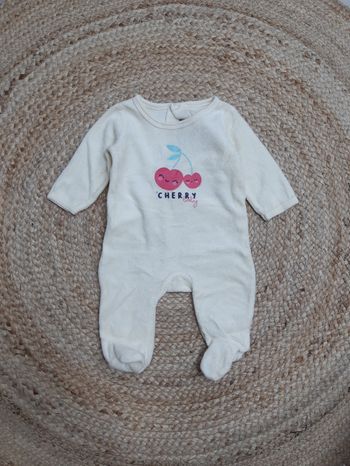Pyjama cerise In extenso 1 mois