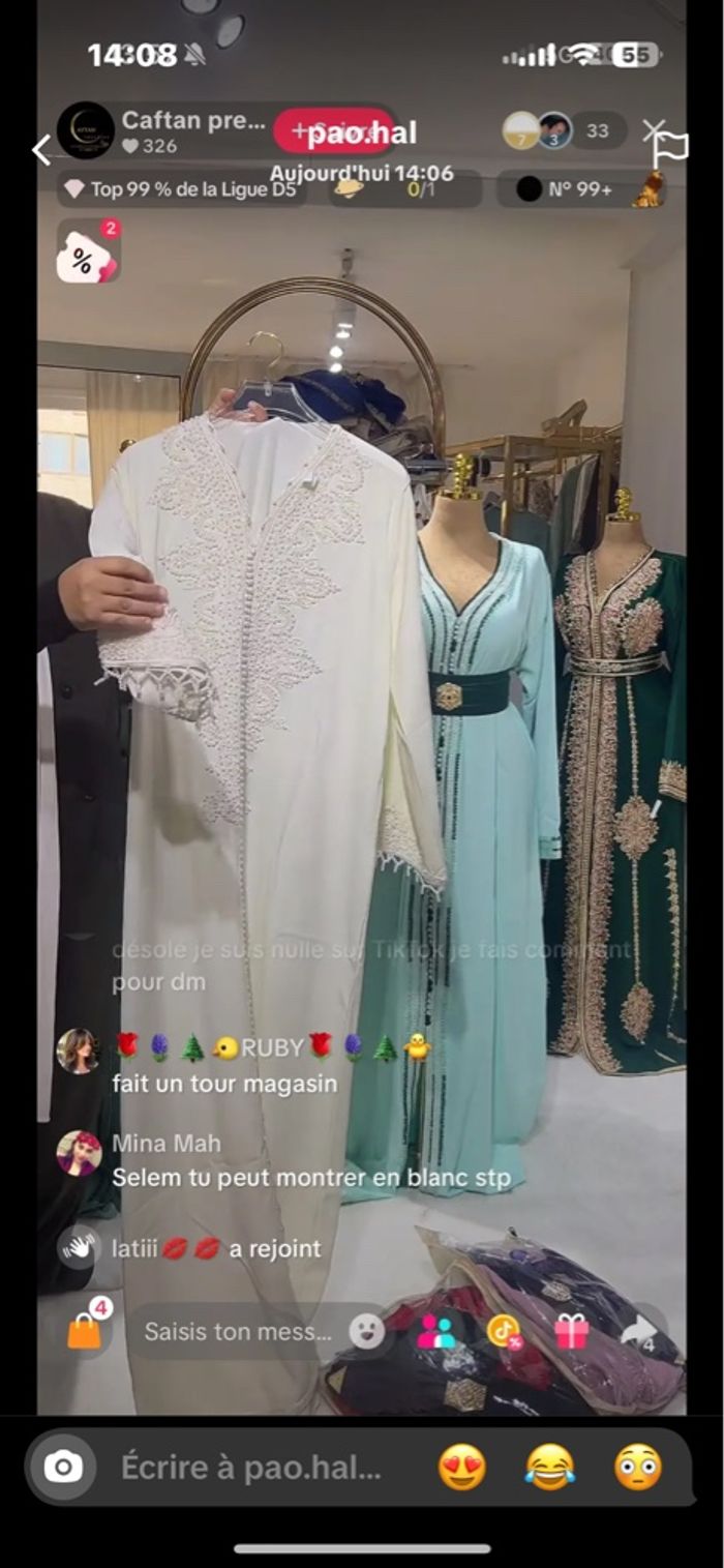 Caftan blanc