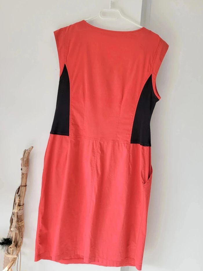 Robe Mi-Longue Rouge Femme Jacqueline Riu – Taille 44 - photo numéro 3
