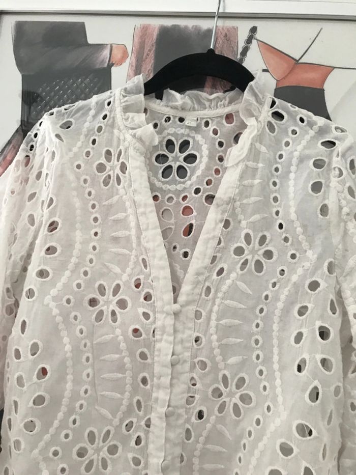 Chemisier broderies anglaises Shein S - photo numéro 4