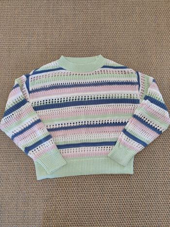 Pull crochet fille H&M , 10/12 ans , très bon état