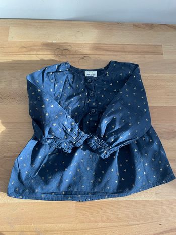 Blouse 12 mois bleu marine