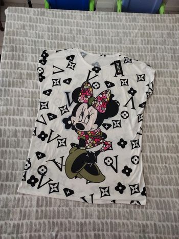Tee-shirt long tunique oversize Minnie Disney taille 38 40