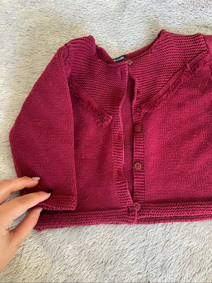 Gilet bordeaux - photo numéro 3