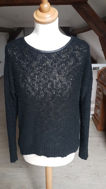 Pull col rond noir taille 14 ans boutique Brooklyn 