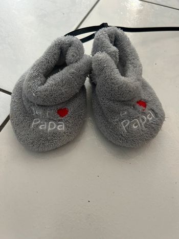 Chaussons bébé je t’aime papa