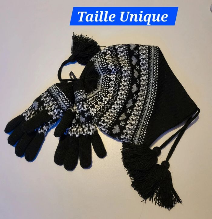 🐼 Lot bonnet/gants taille Unique 🐼