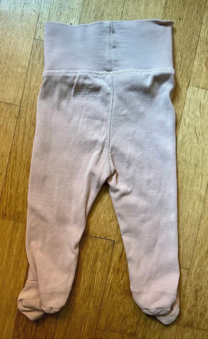 Lot de 2 Pantalons Bébé H&M - 3 Mois - Rose Pâle & Blanc 🌸 - photo numéro 3