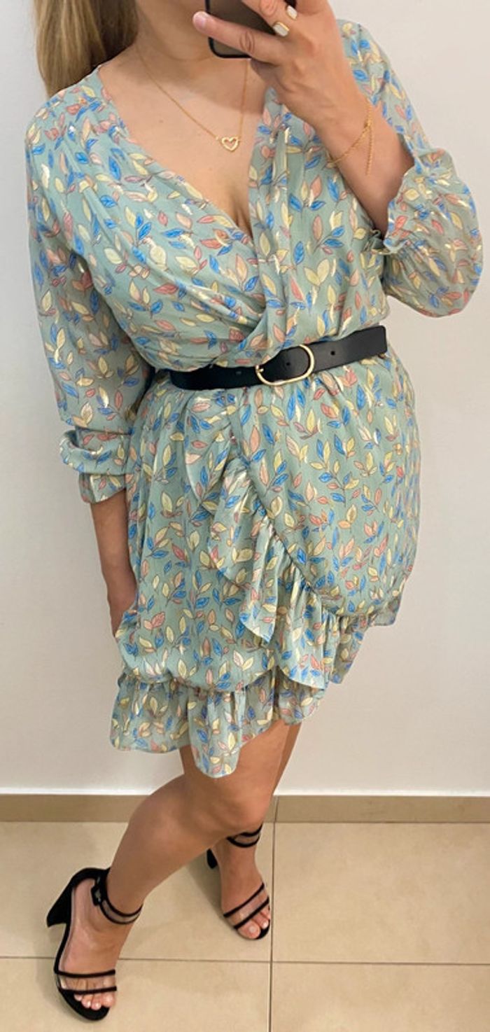 Robe courte imprimée taille S-M - photo numéro 4
