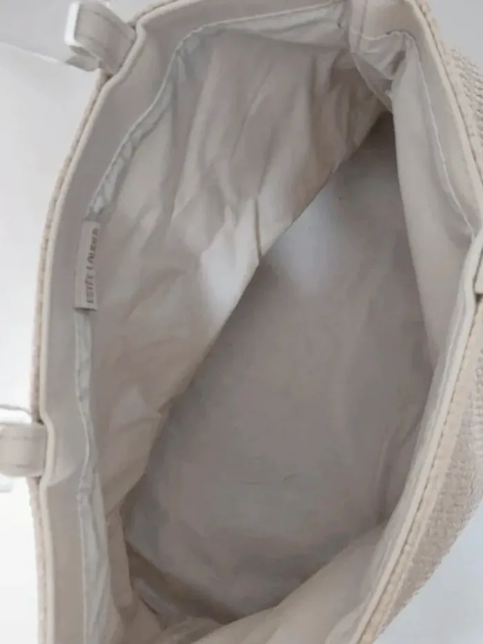 Sac à main fourre-tout paille beige / Estée Lauder - 30,5x21x15,5cm - photo numéro 6
