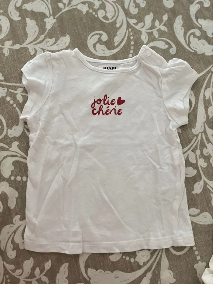 Lot teeshirt 6 mois - photo numéro 4