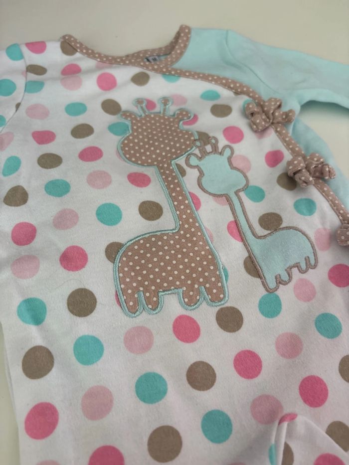 Pyjama été type Sophie la girafe - taille 1 mois - photo numéro 2