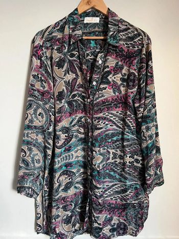 Robe imprimée en soie