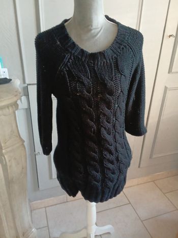 Robe pull manche 3/4
