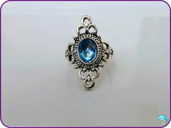 Bague tendance femme- argenté acier inoxydable