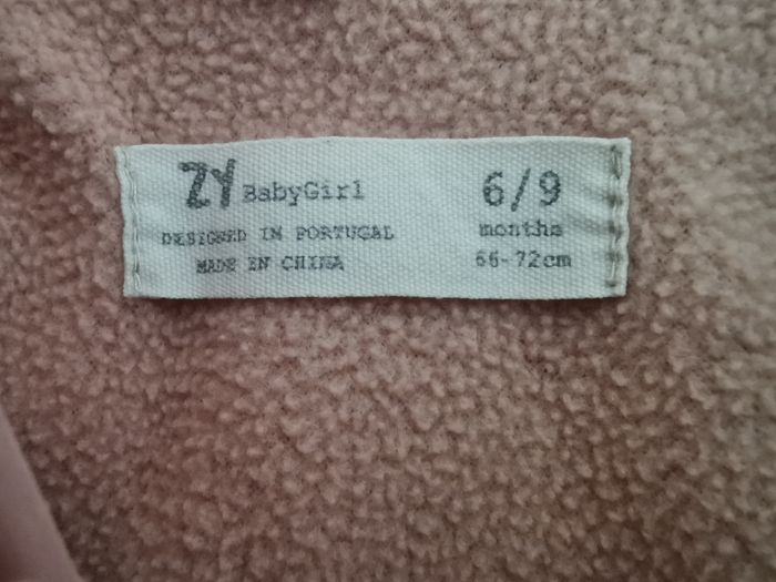 Doudoune rose 6/9mois Zara baby girl TBE - photo numéro 4