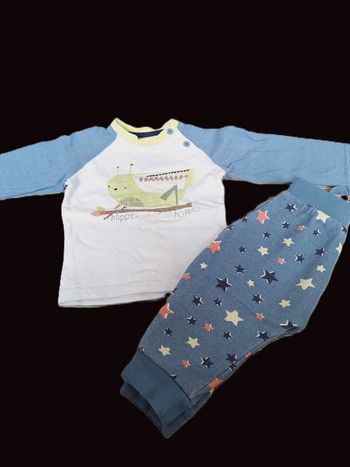 Ensemble t-shirt manches longues + jogging 12 mois