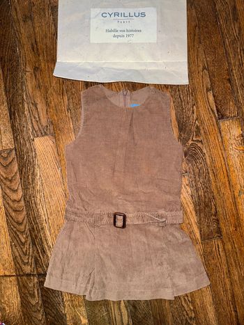 Robe velour Cyrillus 4 ans