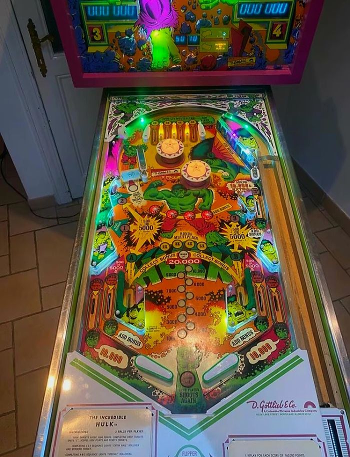 Très beau gottlieb L'incroyable HULK de Gottlieb  très bon état, - photo numéro 8