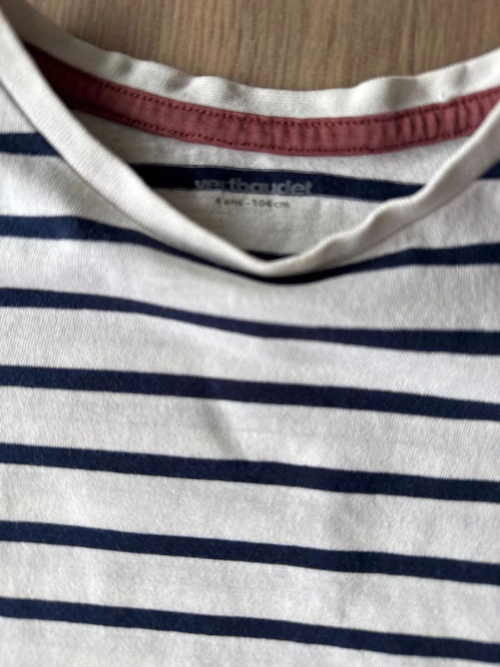 T-shirt marinière garçon T. 4 ans - photo numéro 3