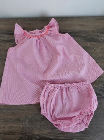 Jacadi- ensemble guimpe et culotte 3 mois