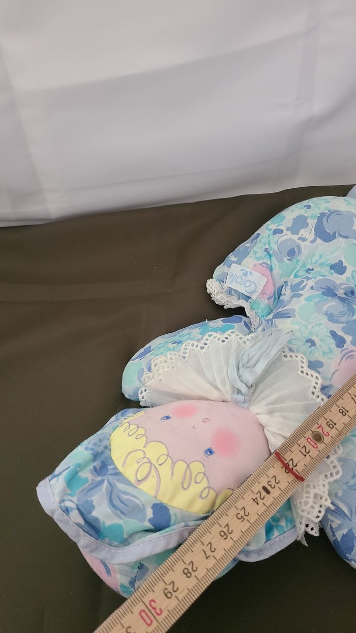 Doudou poupée chiffon vintage Corolle 28 cm - photo numéro 2