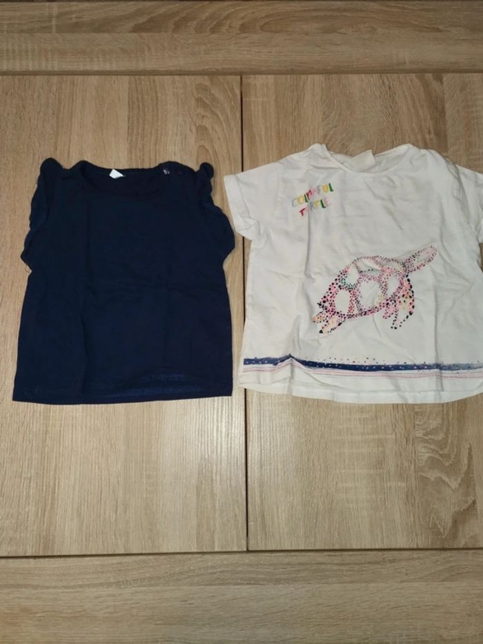 Lot de 2tee shirt 9/12mois