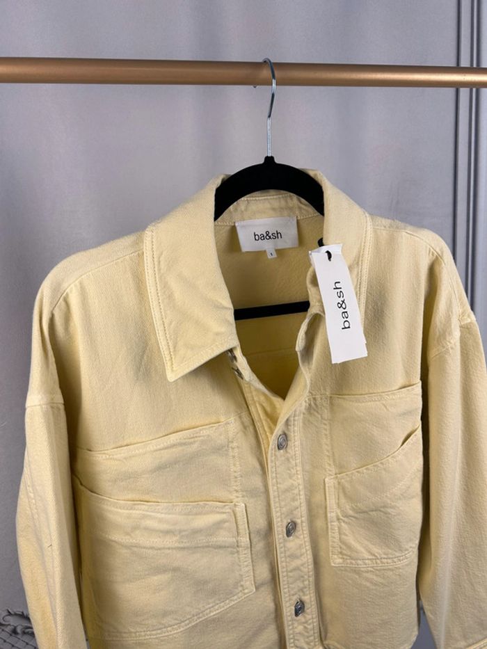 Veste courte jean Jaune Ba&sh T1 / S neuve - photo numéro 2