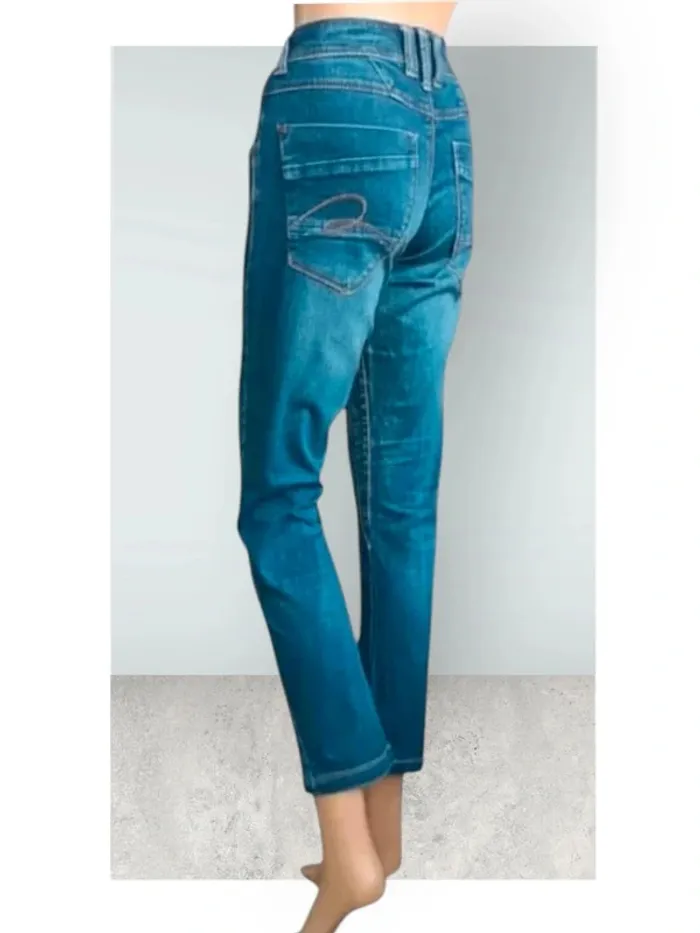 Jean Timezone,coupe slim ,taille haute ,texture elasthanne - photo numéro 2