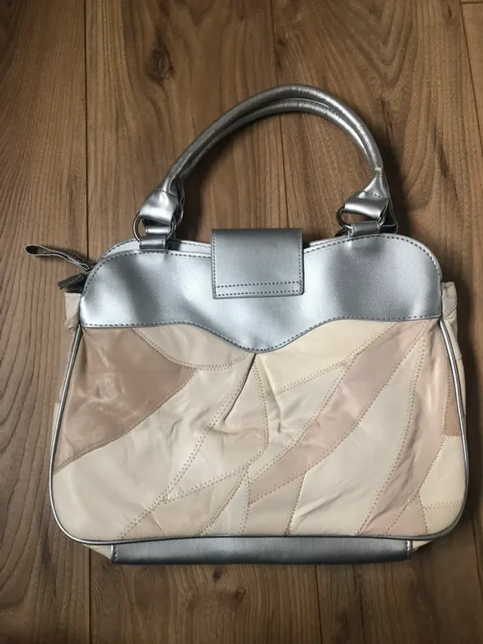 Sac à main argenté femme - photo numéro 2