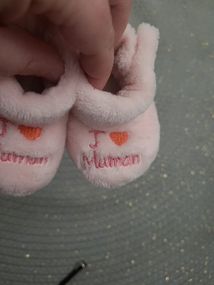 Chaussons rose en doudou - photo numéro 5