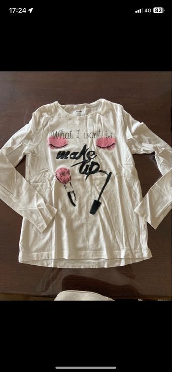 T shirt make up 12 ans 