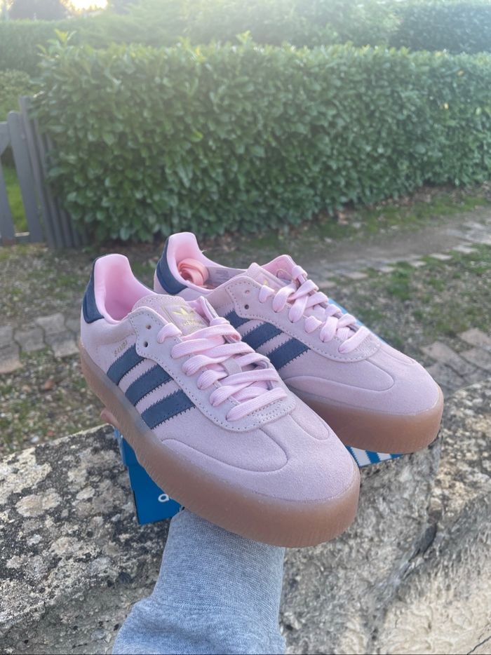 Adidas Samba - Clear Pink/Night Indigo - photo numéro 8